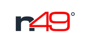Logo with lowercase letter "n" in black followed by the number "49" and a degree symbol in red on a white background.